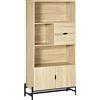 DecHome Mobile Libreria a Parete in MDF e Metallo con 2 Cassetti 2