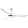 DecHome Ventilatore da Soffitto con Telecomando con Luce Lampadario Ventilatore 6 Velocità Diametro 132x40 cm - 392WT/B31