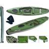 Tahe - Bic Sport Canoa Rigida Java Pack Fishing 112843 + Schienalino Standard TAHE / Bic Sport