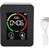 YWBL-WH Rilevatore CO2 Monitor Qualità Aria LCD con USB per Casa Ufficio Scuola e Ambienti Interni