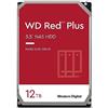 Western Digital WD Red Plus 12TB per NAS Hard Disk interno da 3.5", 7200 RPM Class, SATA 6 GB/s, CMR, Cache da 256 MB, Garanzia 3 anni