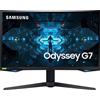Monitor Gaming Samsung Odyssey G7 G75T (LC27G75TQSPXEN) - 27 QLED VA Curved, WQHD 2560×1440, 1ms (GtG), 240Hz , FreeSync Premium Pro, G-Sync Compatible, HDR600, Nero