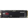 SSD Samsung 980 Pro 2TB M.2 2280 PCIe Gen 4.0 x4, NVMe 1.3c - senza Dissipatore di Calore