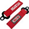 NEW 2024 SPARCO PORTACHIAVI RED IN PELLE TARGA FLORIO DESIGN KEYCHAIN 099070TFRS