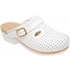 SCHOLL SHOES CLOG S/COMF.B/S CE BYCAST UNISEX WHITE WOODS BIANCO 37