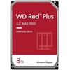 Western Digital WD Red Plus 8TB per NAS Hard Disk interno da 3.5", 5400 RPM Class, SATA 6 GB/s, CMR, Cache da 256 MB, Garanzia 3 anni