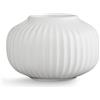 HAK Kähler Kähler Portacandele Ø10 cm Hammershøi design danese fatto a mano, bianco