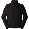 The North Face - Pile riciclato - M Front Range Fleece 1/2 Zip TNF Black Heather per Uomo - Taglia S,M,L,XL - Nero