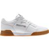 Reebok - Sneakers comode - Workout Plus White/Carbon/Classic Red/Reebok Royal-Gu per Uomo in Pelle - Taglia 36,39 - Bianco