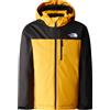 The North Face - Giacca da sci isolante - Teen Snowquest X Insulated Jacket Summit Gold/TNF Black - Taglia Bambino XS,S,M,L - Giallo