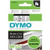 DYMO Nastro D1 standard 458000 - 19 mm x 7 mt - PL - nero-trasparente - Dymo (unità vendita 1 pz.)