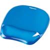 FELLOWES Mousepad con poggiapolsi in gel - blu trasparente - Fellowes (unità vendita 1 pz.)