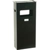 METALPLUS Gettacarte-posacenere da terra - da esterno - 30 x 70 x 15 cm - grigio scuro - Metalplus (unità vendita 1 pz.)