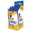BIC Penna sfera Cristal Large - punta 1,6 mm - blu - Bic - conf. 50 pezzi (unità vendita 1 pz.)