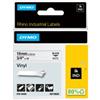 DYMO Nastro Rhino 18445 - 19 mm x 5,5 mt - vinile - permanente - nero-bianco - Dymo (unità vendita 1 pz.)