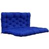 Chicreat Cuscino per bancale con schienale 120 x 80 cm/120 x 60 cm, blu