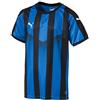 Puma Liga Jersey Striped Jr, Maglia Calcio Unisex-Bambini, Blu (Electric Blue Lemonade/Black), 140