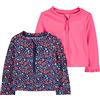 Simple Joys by Carter's 2-Pack Assorted Rashguard Sets Camicia Rash Guard, Blu/Rosso, 3-6 Mesi (Pacco da 2) Bimbo