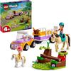 LEGO Friends Rimorchio con Cavallo e Pony, Giocattolo per la Cura degli Animali con 2 Mini Bamboline di Liann e Zoya, Auto da Costruire e Accessori, Giochi per Bambine e Bambini da 4 Anni in su 42634