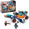 LEGO Marvel Warbird di Rocket vs. Ronan, Astronave Giocattolo da Costruire per Bambini e Bambine da 8 Anni in su, Set Guardiani della Galassia, Regalo da Supereroi per Ragazzi e Ragazze 76278