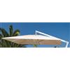 Megashopitalia Top Telo di Ricambio per Ombrellone Decentrato in Alluminio 3x3 Metri a 8 Stecche con Airvent Cucito Colore Ecrù SOLO TELO