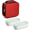 Tatay Urban Food Premium Borsa Termica Porta Pranzo, 4.7 L Capacita con 2 Contenitori Alimentari di 0.75L senza BPA, Rosso, Misure 25.5 x 11 x 24.5 cm