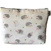 Vagabond Bags Ltd Vagabond Hoggy - Borsa a sacco grande, unisex, impermeabile, in lino, 30 x 22 x 10 cm, colore grigio, per riporre trucchi da viaggio o in viaggio