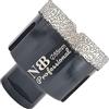 NBB Punta a tazza diamantata con M14, per foratura professionale a secco o ad umido su porcellana dura, ceramica, piastrelle, granito, marmo, veloce, durevole, per smerigliatrice angolare (55 mm)
