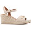 Geox D Panarea C, Sandali con Zeppa Donna, Nero, 36 EU