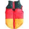 FANSU Impermeabile Cappotto Cane, Vestiti per Cani Cappottino Cane per Cani di Piccola Taglia/Media Taglia (XL,Nero Rosso Giallo)