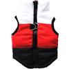 FANSU Impermeabile Cappotto Cane, Vestiti per Cani Cappottino Cane per Cani di Piccola Taglia/Media Taglia (XS,Bianco Rosso Nero)