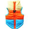 FANSU Impermeabile Cappotto Cane, Vestiti per Cani Cappottino Cane per Cani di Piccola Taglia/Media Taglia (M,Blu Cielo Arancione Giallo)