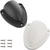 Ieron 2 coperture di sfiato in nylon per cavi marini, coperture di sfiato per cavi, trasduttori per barche, con viti di montaggio, per barche e yacht