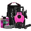 Muc-Off Idropulitrice Portatile per Moto - La Prima Idropulitrice Professionale al Mondo Specifica per Motociclette - Include Detergente Moto Muc-Off, Protettore Moto e Tanto Altro