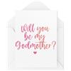 Tongue in Peach Biglietto per madrina - Will You Be My Godmother - Biglietto di proposta per padrino - Be My Godparent - Biglietto di battesimo - CBH2019