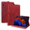 Rosbtib Custodia per Samsung Galaxy Tab S8 Plus/ S7 Plus/ S7 FE/ S7 FE 5G Ultra Sottile Book Cover Protettiva con Funzione di Supporto Galaxy Tab S8+/ S7+/ S7 FE/FE 5G, Rosso