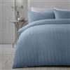 Serene Lindly Collection - Copripiumino a nido d'ape blu, letto matrimoniale (200 x 200 cm), morbido al tatto, lussuoso motivo a griglie, colore: blu, biancheria da letto quadrata increspata