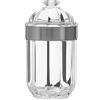 Premier Housewares Barattolo Trasparente, Acrilico, Argento, Acrilico, Silver, Medium