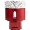 Meccion Punta per Sega a Tazza Diamantata con M14 Filetto, Punte per Trapano Diamantate per Piastrelle/Granito/Marmo/Porcellana/Vetro/Ceramica (45mm)