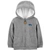 Simple Joys by Carter's Hooded Fleece Jacket with Sherpa Lining G024 Giacca in Pile, Grigio, 4 Anni Bambino