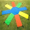 GIODICART Paracadute Ludico ad 8 Posti Ottagonale con 16 Maniglie