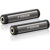 SEBSON 2x Accoppiatore Jack 3.5mm Stereo, Femmina Femmina, Adattatore Jack/Connettore AUX per Cavo Audio