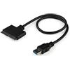 Startech USB 3.0 Adapterkabel a 2,5 SATA III UASP SSD/HDD St./St. Nero