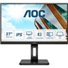 AOC 27P2Q 68,6cm (27) Full HD 16:9 IPS Office Monitor VGA/DVI/HDMI/DP Pivot HV