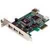 StarTech.com 4 Port USB 2.0 HighSpeed PCI Express Low Profile Schnittstellenkarte - 1 x US...