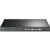 TP-Link TL-SG1218MP switch di rete Non gestito Gigabit Ethernet (10/100/1000) Supporto Power over Ethernet (PoE) 1U Nero