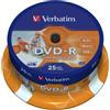 Verbatim 25 x DVD-R - 4.7 GB 16x - breite bedruckbare Flache fur Fotos