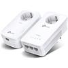 TP-Link TL-WPA8631P KIT adattatore di rete PowerLine 300 Mbit/s Collegamento ethernet LAN Wi-Fi Bianco 2 pz