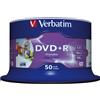 Verbatim DVD+R Wide Inkjet Printable No ID Brand 4,7 GB 50 pz