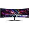 Samsung Odyssey S57CG954NU Monitor PC 144,8 cm (57) 7680 x 2160 Pixel 8K Ultra HD QLED Nero, Bianco